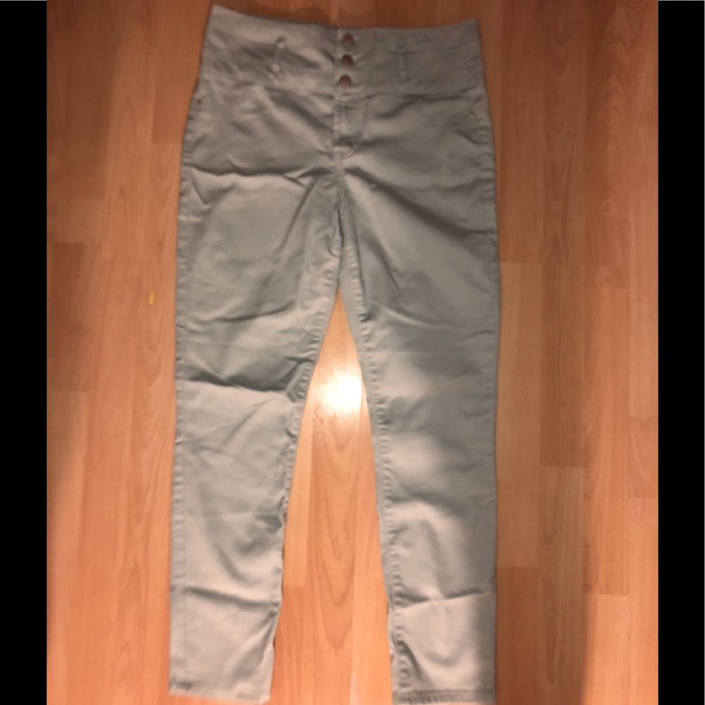 Mint Green High Waisted Skinny Jeans size 12
